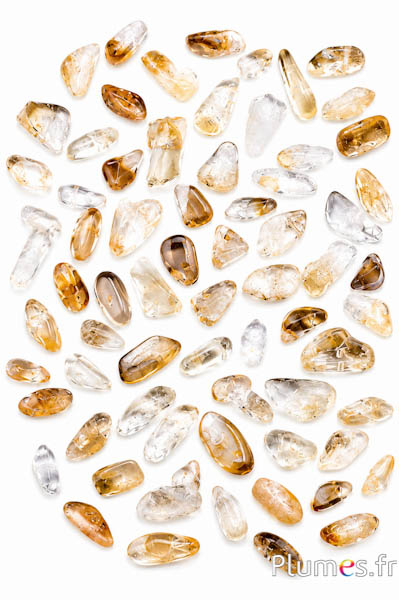 Citrin Chipsperlen - 5-7 x 15-24 mm - honiggelb